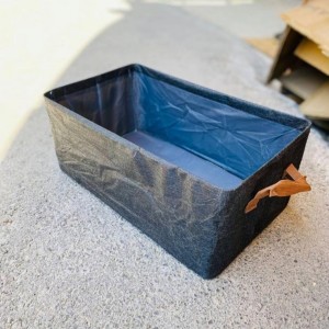 صندوق منظم ملابس قماش قابل للطي 46 × 28 + 15